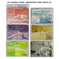 DIY JOURNAL PAPER LABORATORY CARD 100PCS 112 BQ2201Q